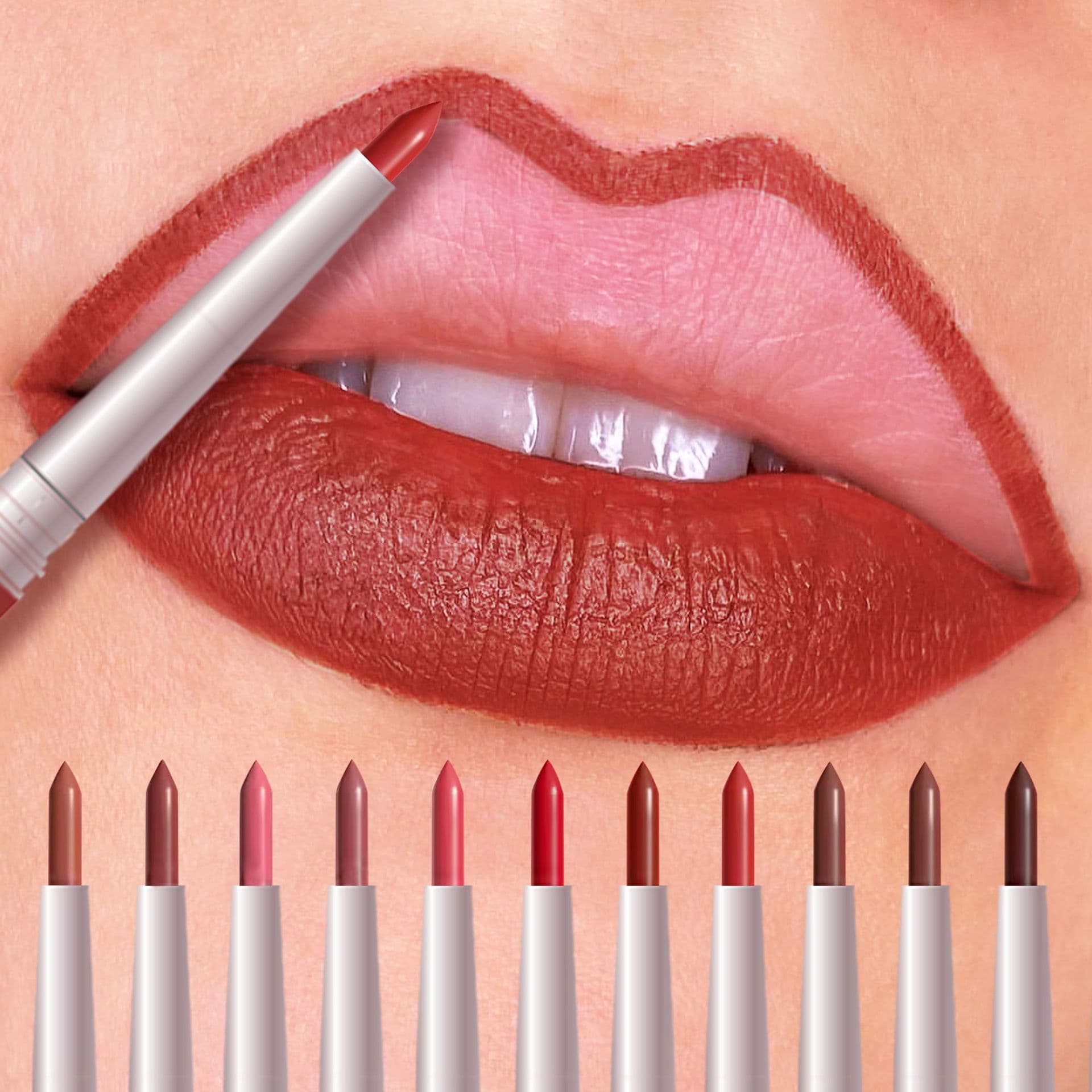 Mirsist (Cross-border trading), lip pencil, silky waterproof lipstick, 12 colors, long-term effect 1