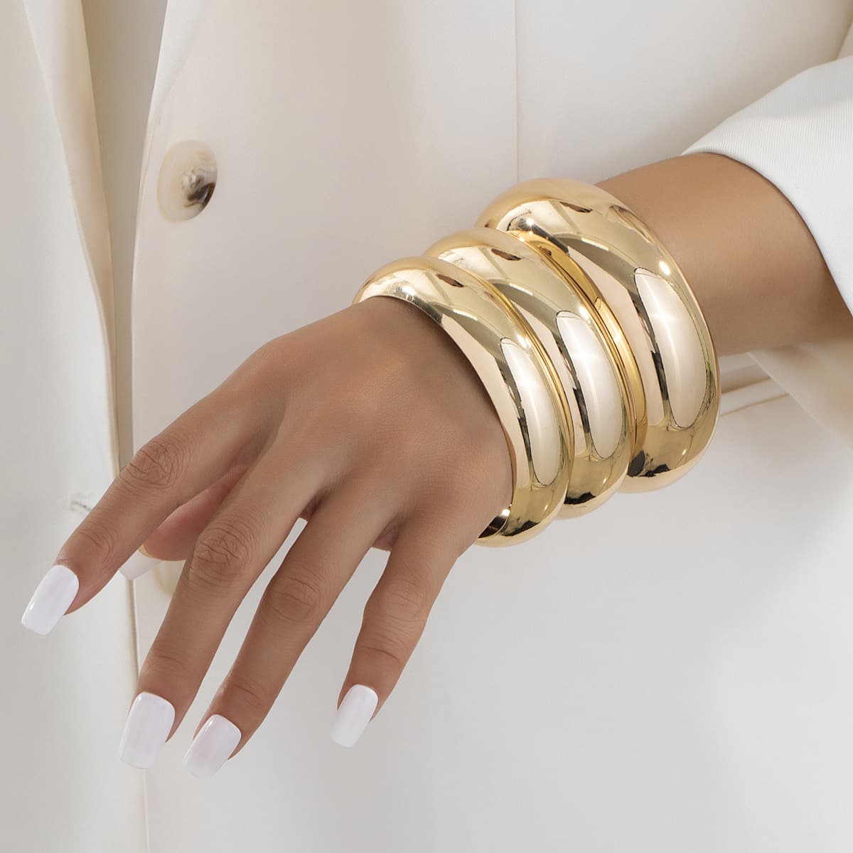 Fashionable universal women's bracelet, accessory, 3 pieces, European style, bright catchy style 1