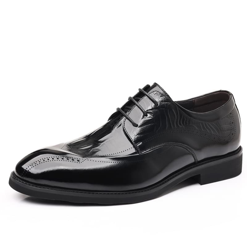 Leather fashionable wedding shoes, cowhide, Korean style, genuine leather 5