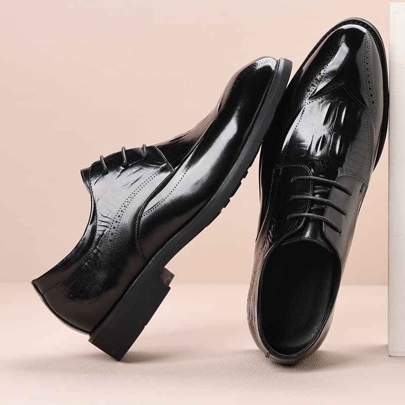 Leather fashionable wedding shoes, cowhide, Korean style, genuine leather 1
