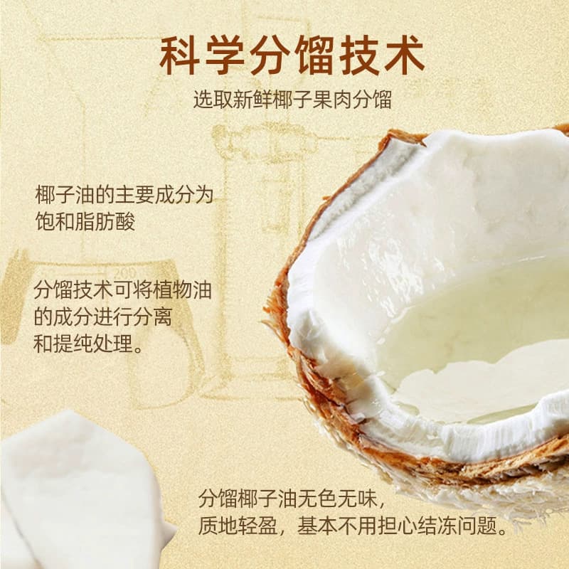 Coconut oil for face for skin care, intimate massager full body 3