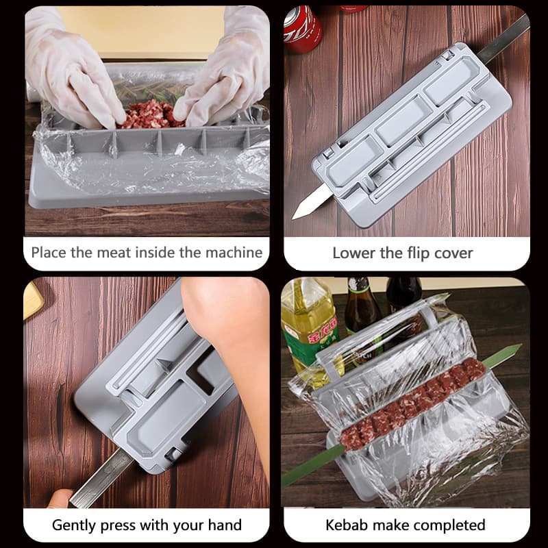 Outdoor barbecue gadget kebab mold skewers barbecue skewers kebab maker barbecue skewers artifact 1