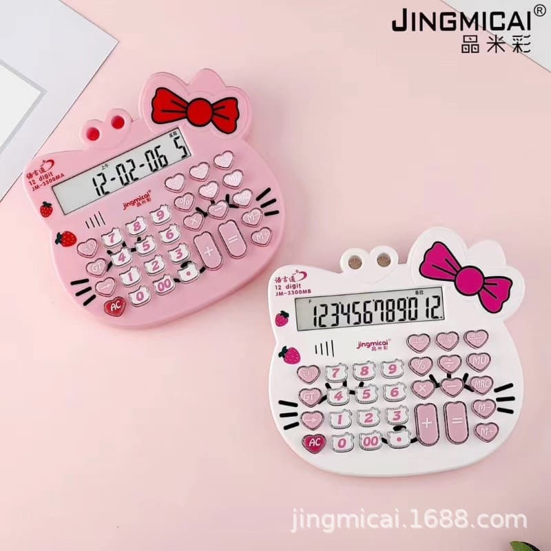 Cartoon voice calculator JM3300 large real life desktop calculator cat cartoon computer 1
