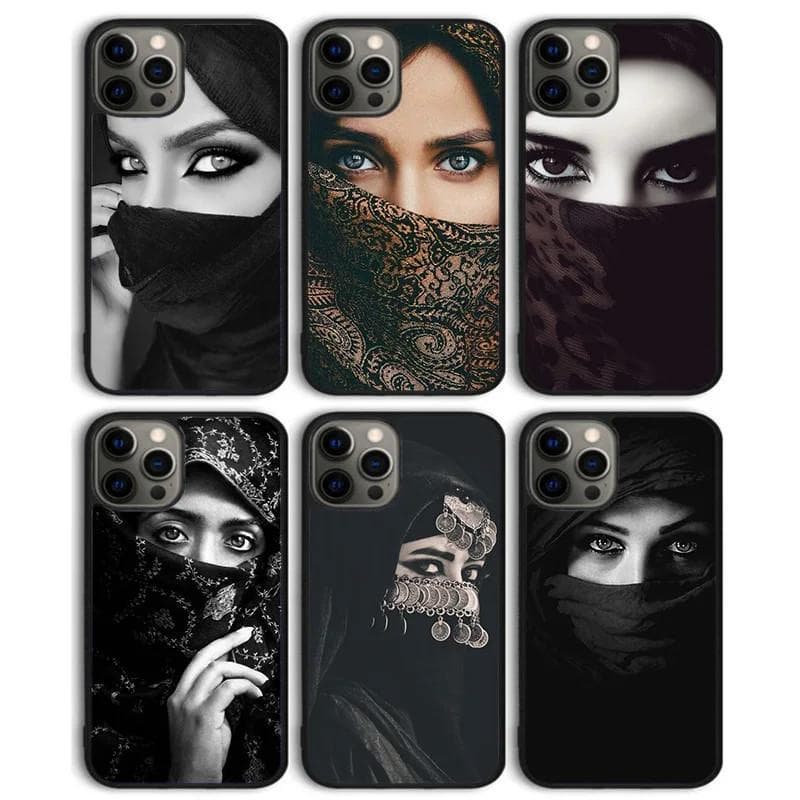Apple, compatible phone case, Arabic veil, protective case, iphone 16 1