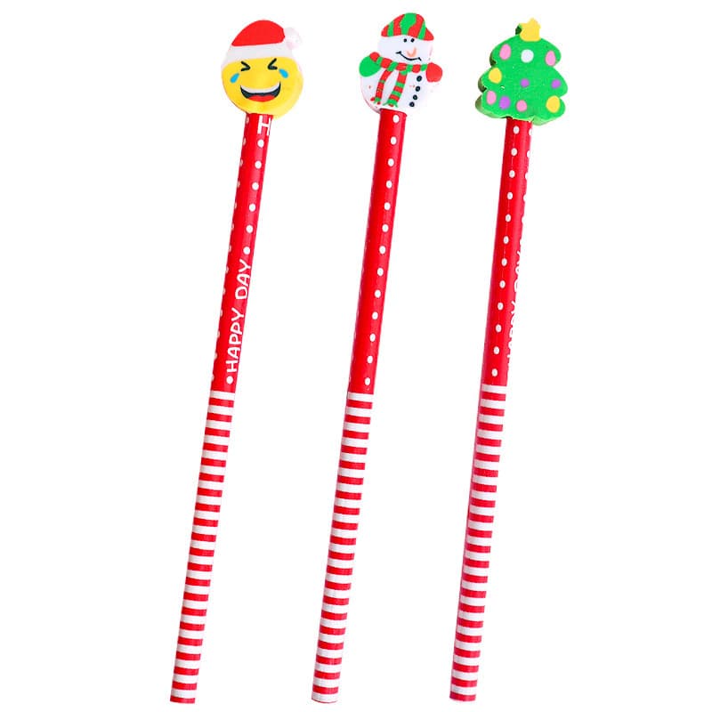 Cartoon eraser, teaching children's wooden pencil for students, Birthday gift 5