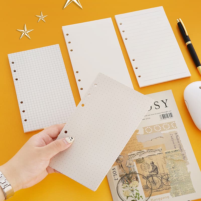 A8A7A6A5B5A4M5 horizontal line blank loose-leaf inner page 100g hand ledger replacement core insert loose-leaf paper paper 4