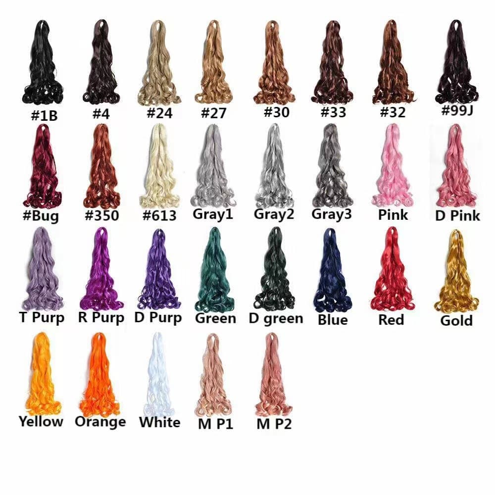 African Dread Braids - French Curl Loose Wave Crochet Hair 2