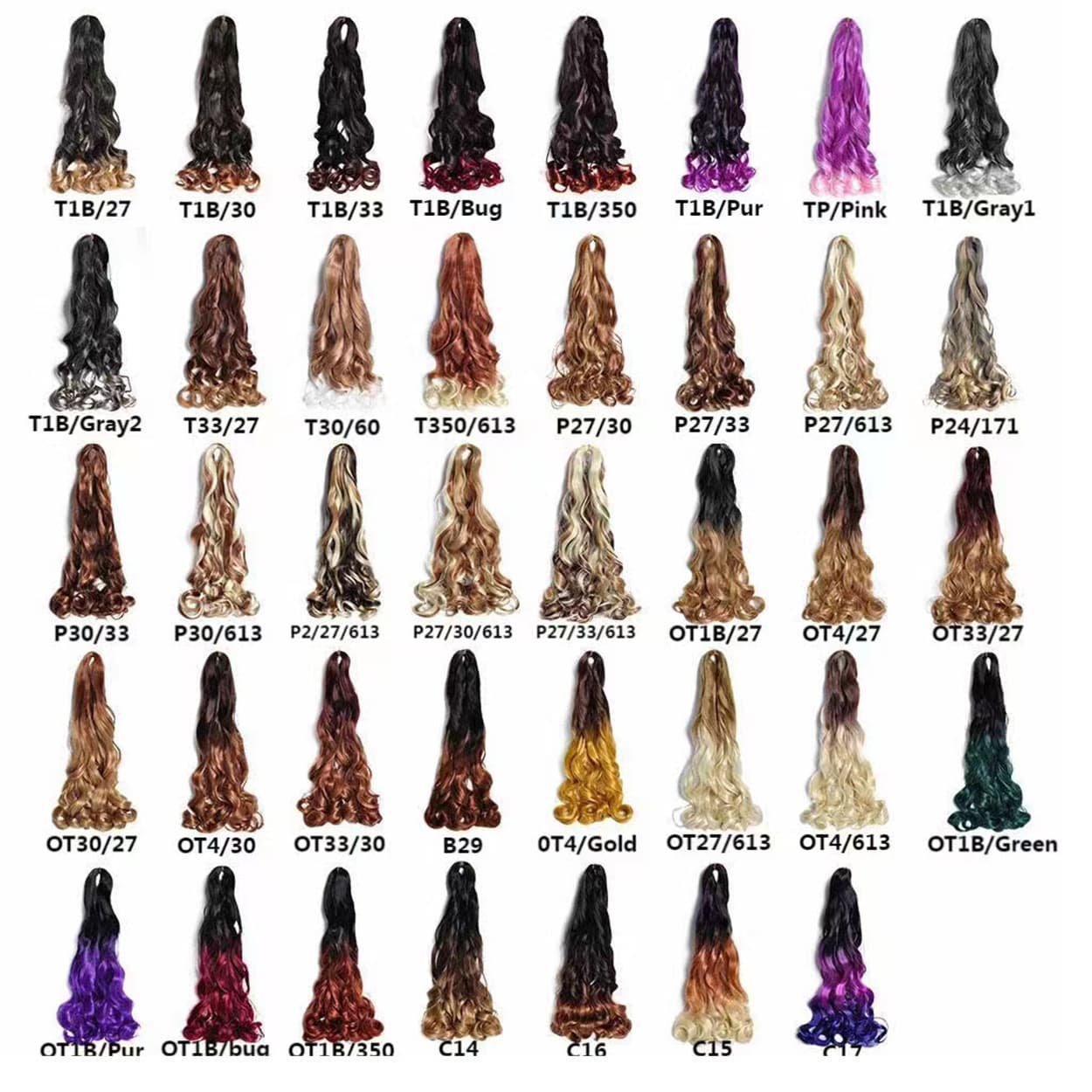 African Dread Braids - French Curl Loose Wave Crochet Hair 3