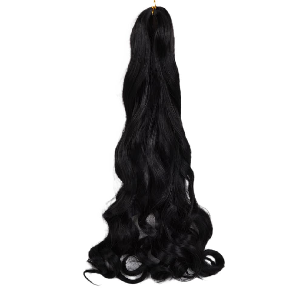 African Dread Braids - French Curl Loose Wave Crochet Hair 5