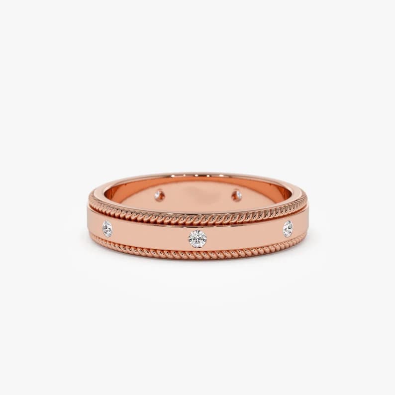 (Cross-border trading), fashionable ring with zircon, french style, light luxury style, European style 4