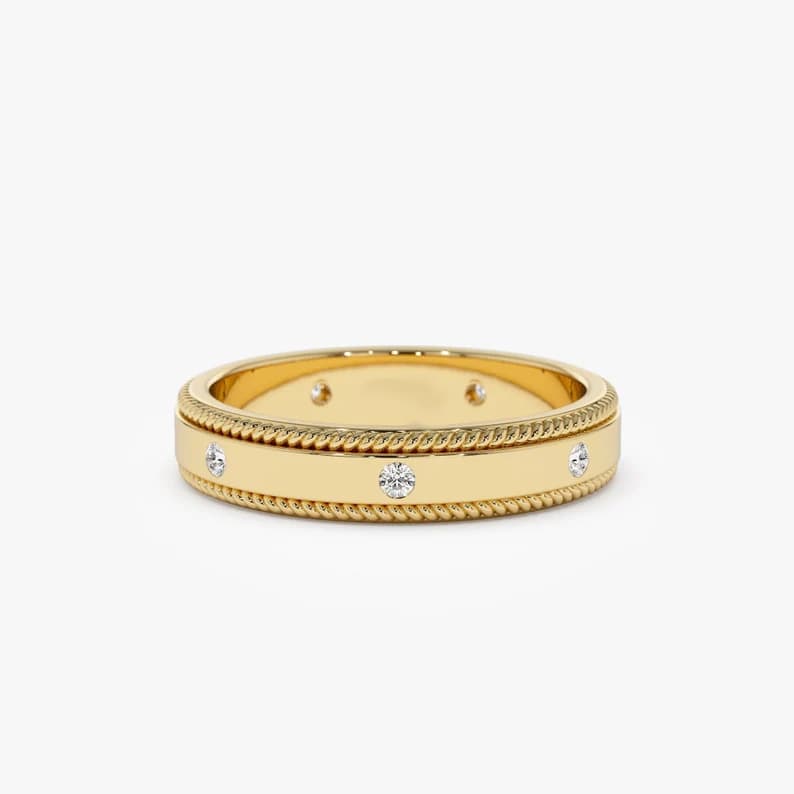 (Cross-border trading), fashionable ring with zircon, french style, light luxury style, European style 1