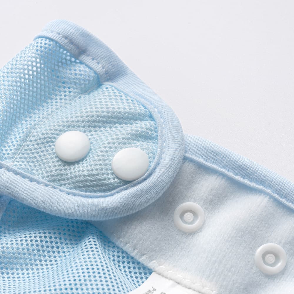 Children's breathable trousers, summer thin diaper, washable, clips included 2