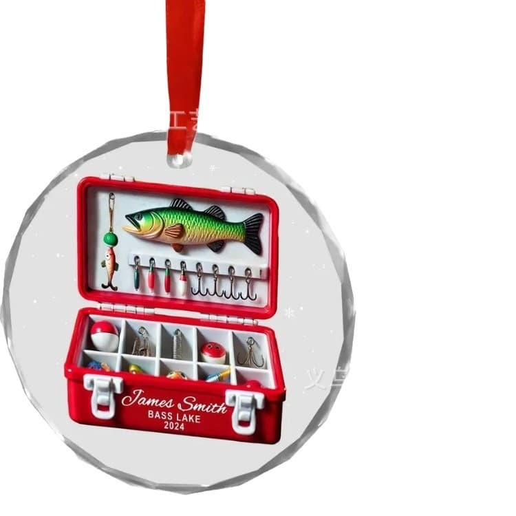 Personalized Fishing Tackle Ornament Acrylic 5
