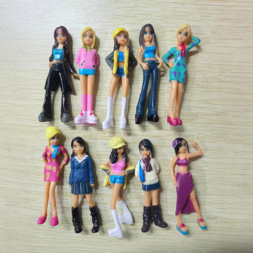 10 beauty hand-made doll models, simulated miniature doll models, scene-building decorative character ornaments 1