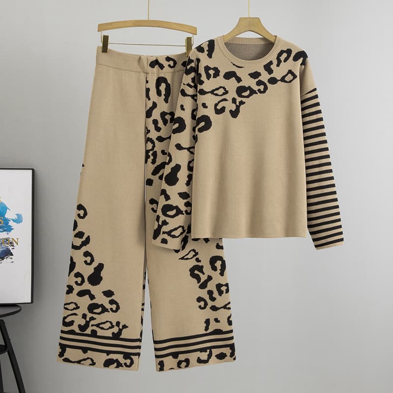 (Cross-border trading), set, sweater, overall, trousers for leisure, European style, high-quality style, loose fit 4