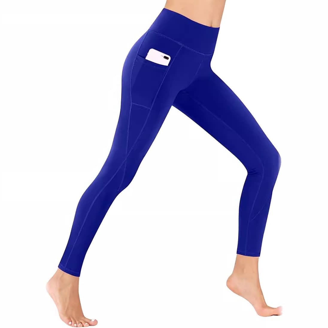 Panel Pocket Waist Elastic Running Capris Elastic Sports Running Turbicades 4