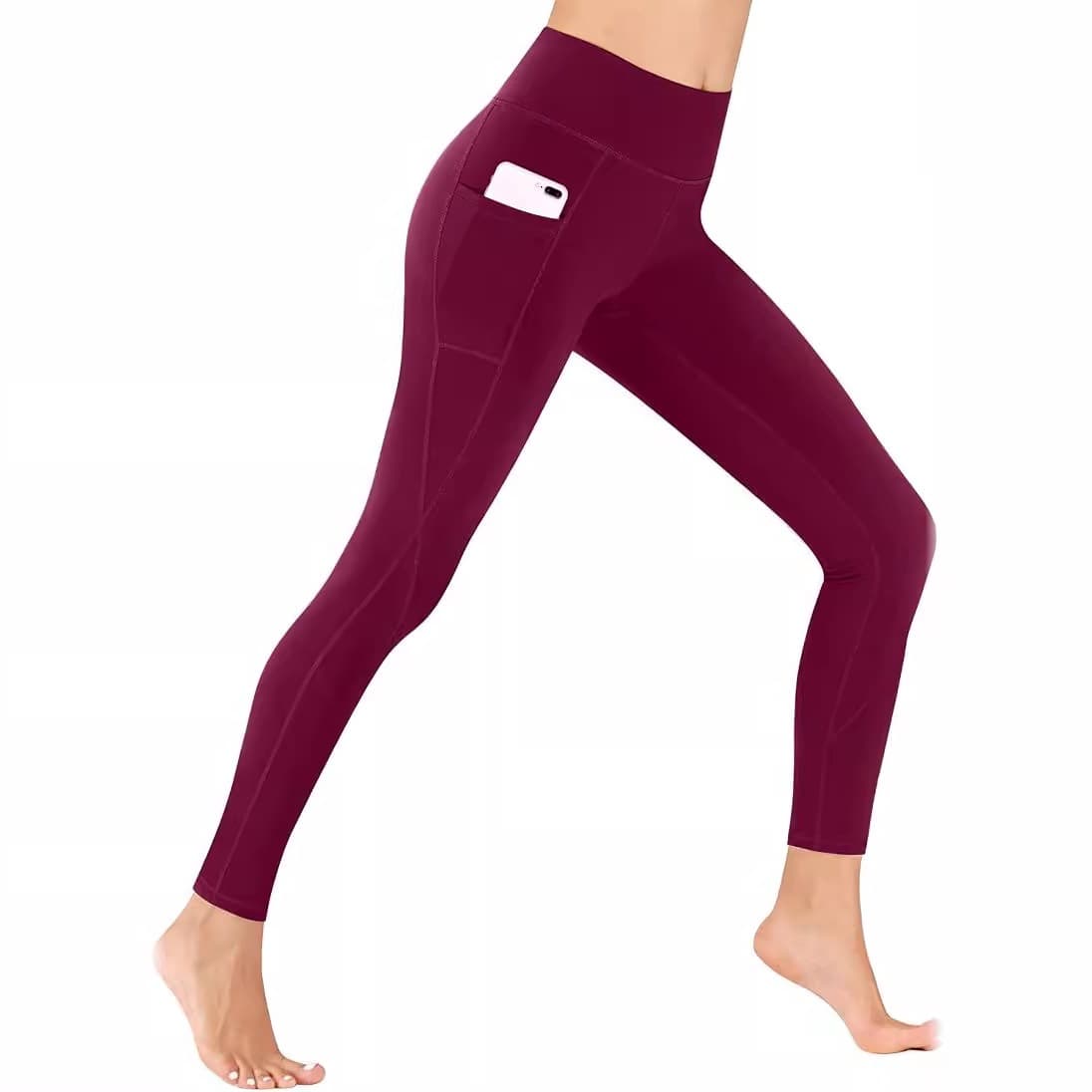 Panel Pocket Waist Elastic Running Capris Elastic Sports Running Turbicades 5
