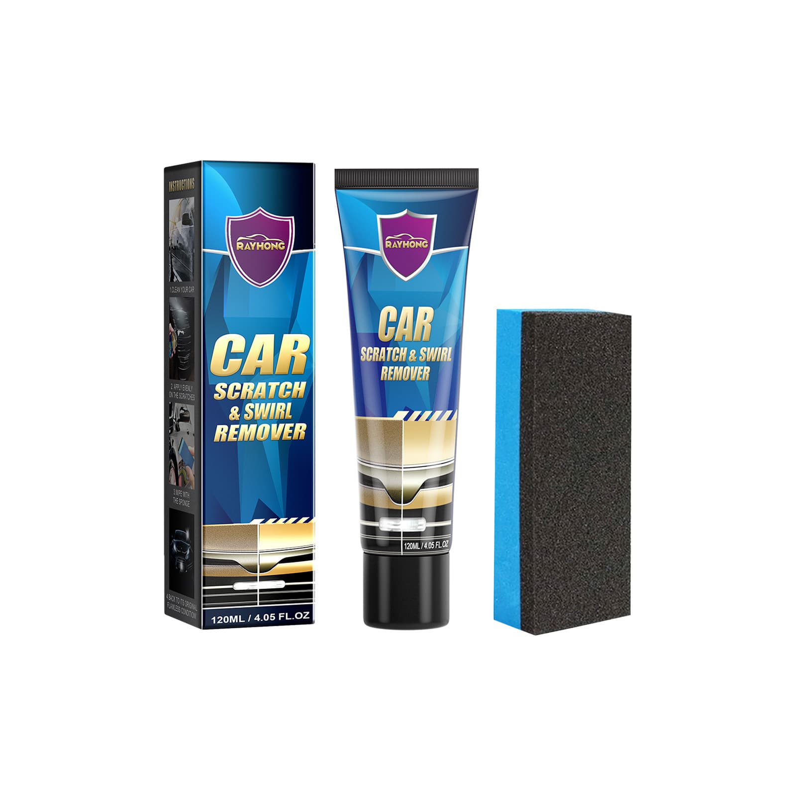 RAYHONG Scratch Treatment Cream Translucent Paint Scratch Polishing Modification Maintenance Treatment Cream 5