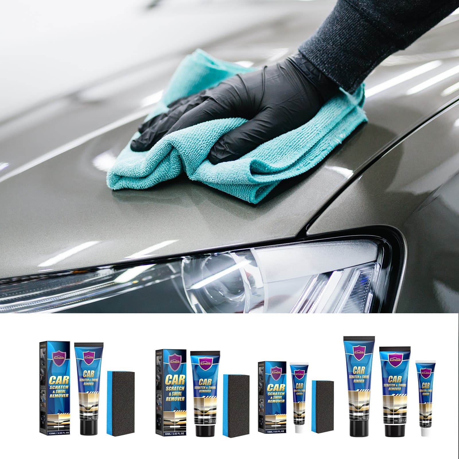 RAYHONG Scratch Treatment Cream Translucent Paint Scratch Polishing Modification Maintenance Treatment Cream
