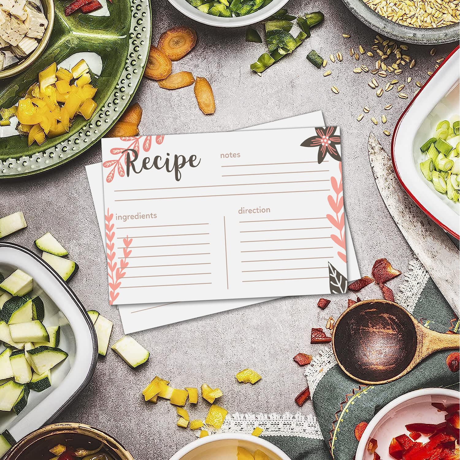 Amazon tiktok cross-border RECIPE recipe card food material ingredient record card 157g Shopia card 4