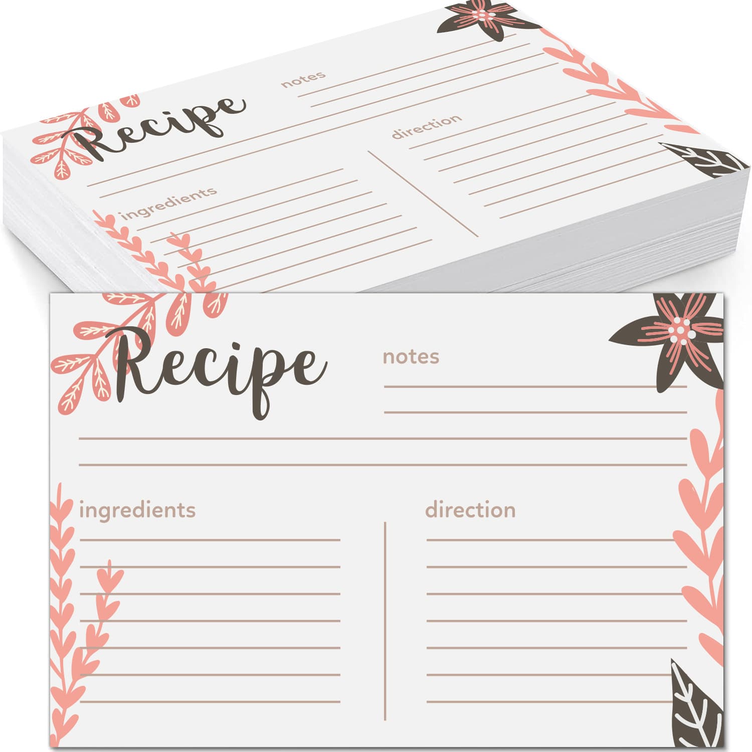 Amazon tiktok cross-border RECIPE recipe card food material ingredient record card 157g Shopia card 1