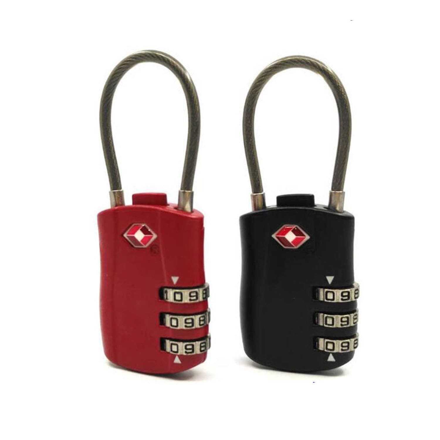 ✅ Lock factory 3-digit customs customs wire padlock wire tsa metal lock bag customs password lock spot wholesale 5