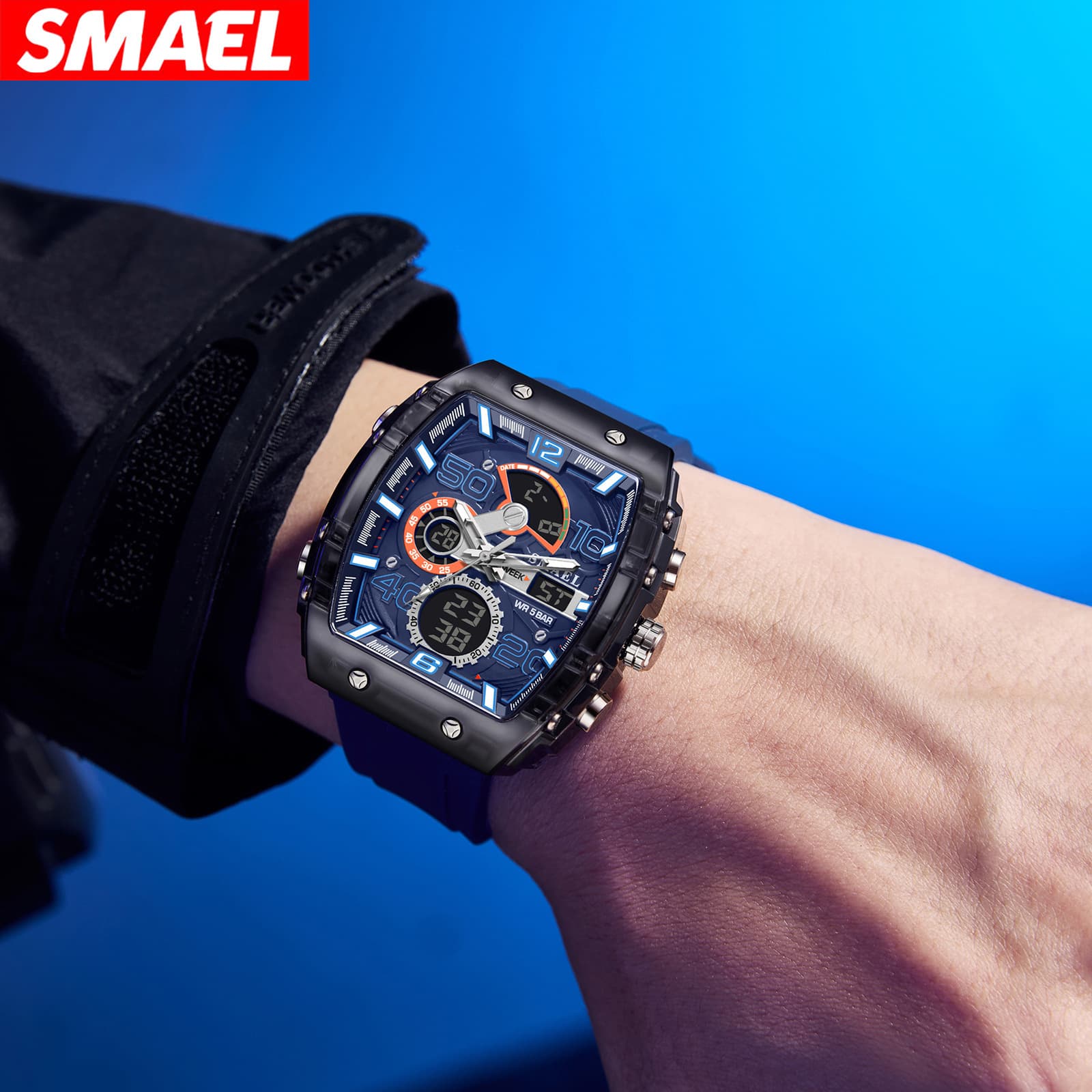 Universal sports electronic waterproof swiss watch for leisure 2