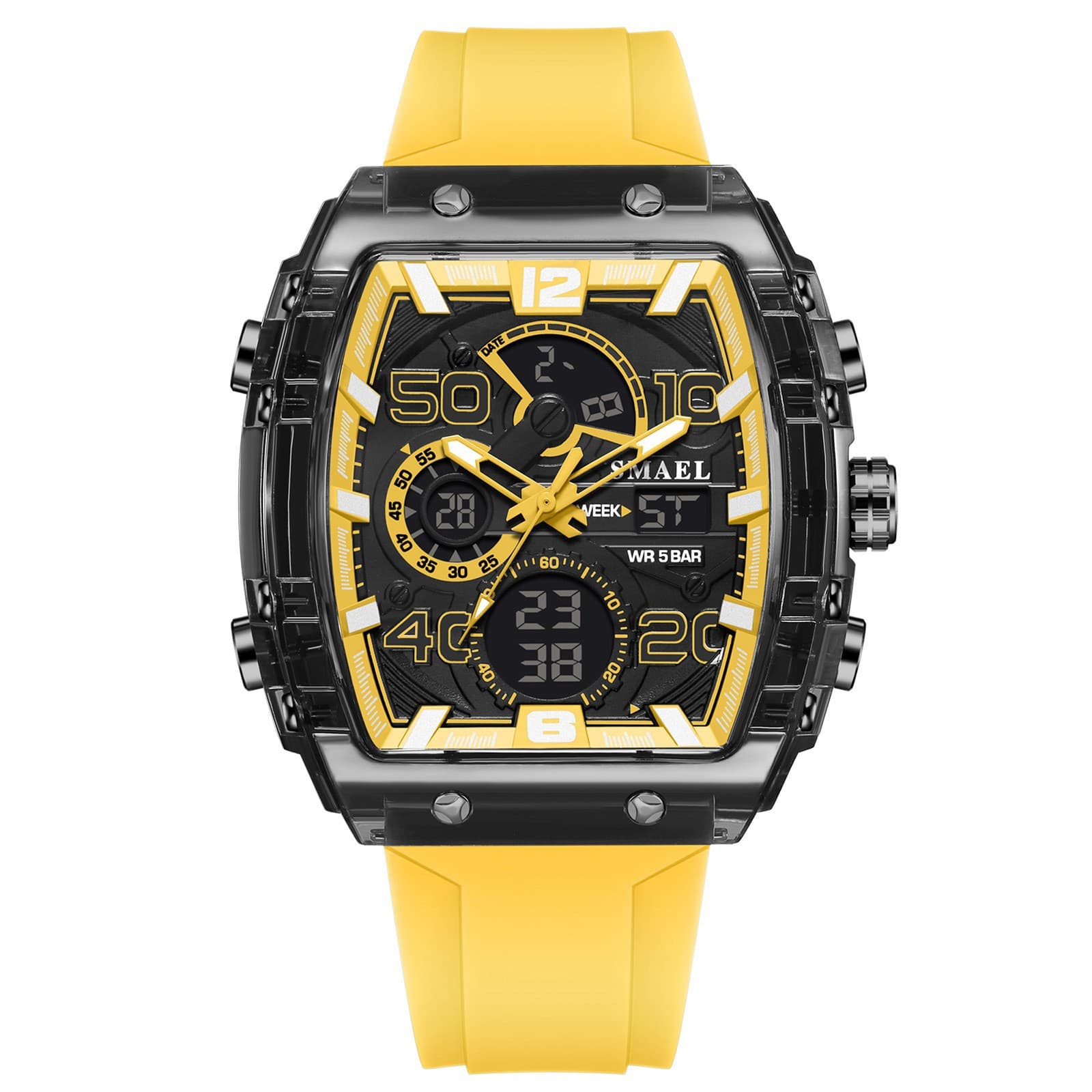 Universal sports electronic waterproof swiss watch for leisure 4