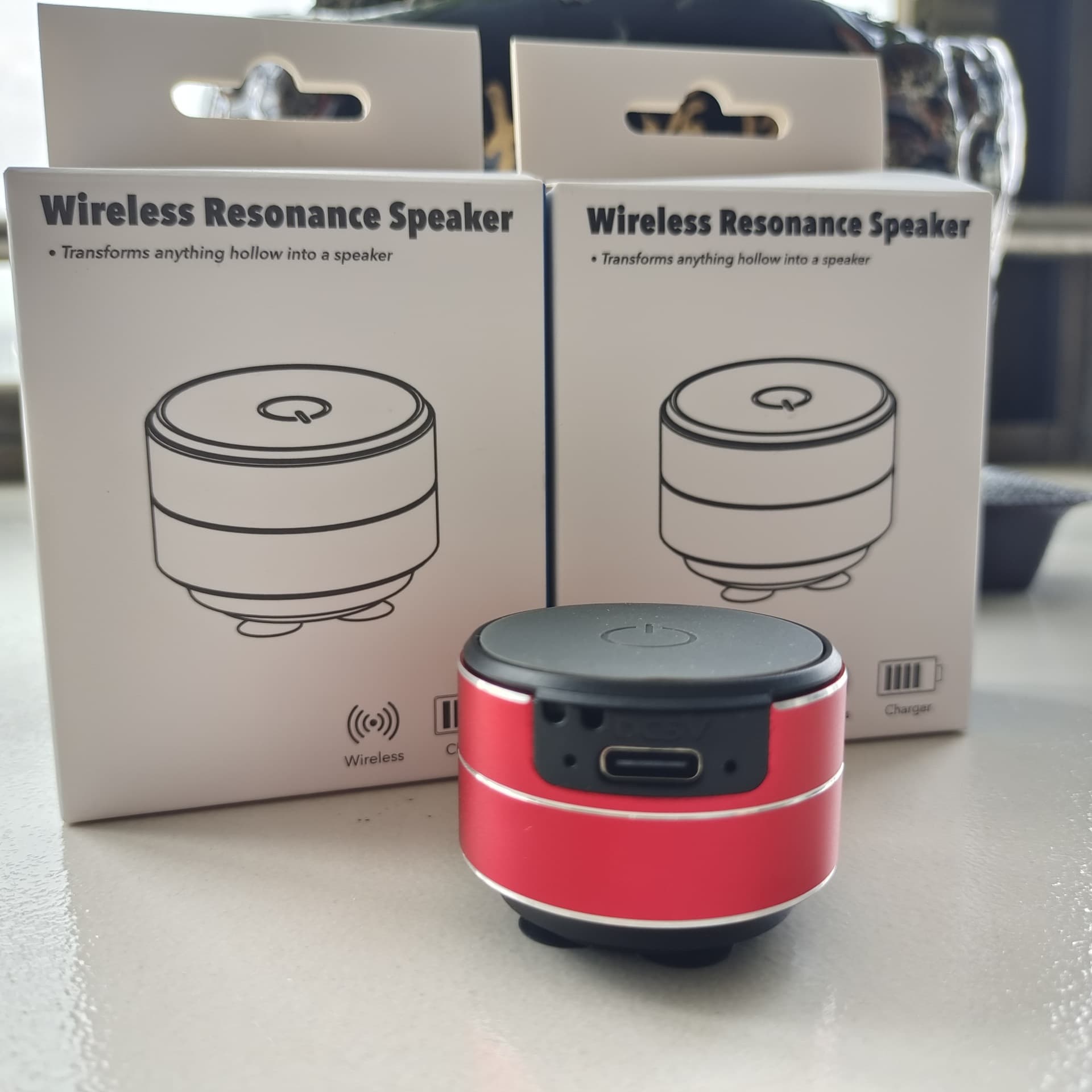 TWS Black Technology Bone Conducting Bluetooth Speaker Factory Cross-border Coupling Resonance Bone Conducting Subwoofer Bluetooth Speaker 4