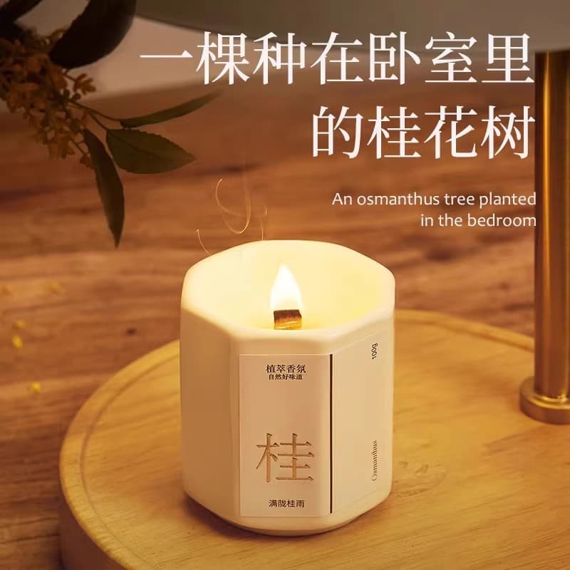 Floral aromatherapy, candle, perfumed atmospheric oil with a light fragrance, long-term effect, Birthday gift 4