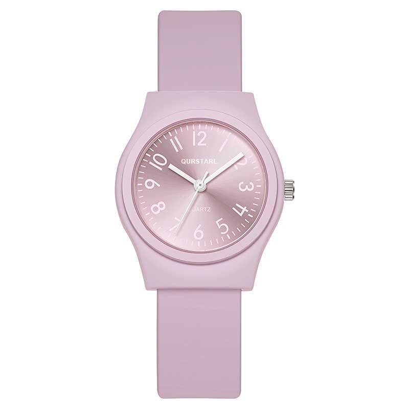Silicone quartz children's fresh fashionable swiss watch, simple and elegant design 4