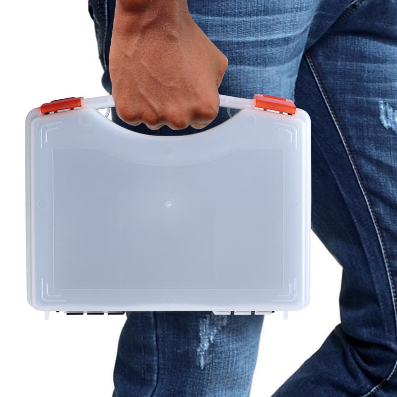 Separating parts box Electronic components screw accessories storage box storage grid portable engineering PP tool box 4