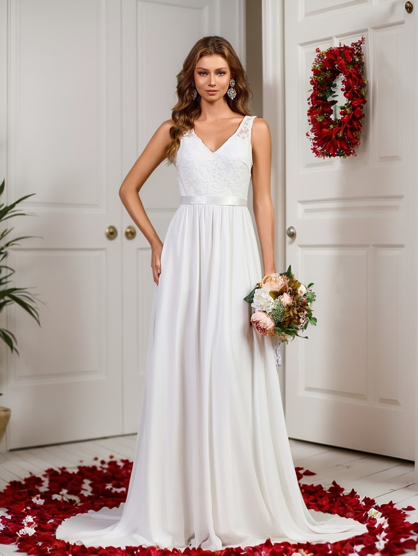 (Cross-border trading), evening dress, wedding dress sleevless, European style, Amazon, graduation party 5