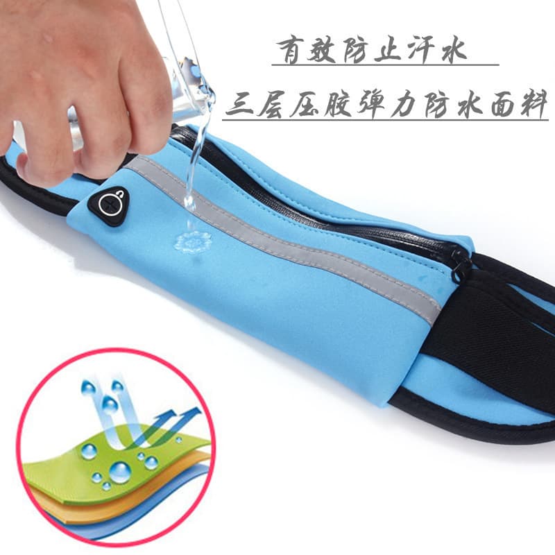 Sports belt bag, teapot for gym, waterproof mobile phone for cycling, for running, anti-theft 4