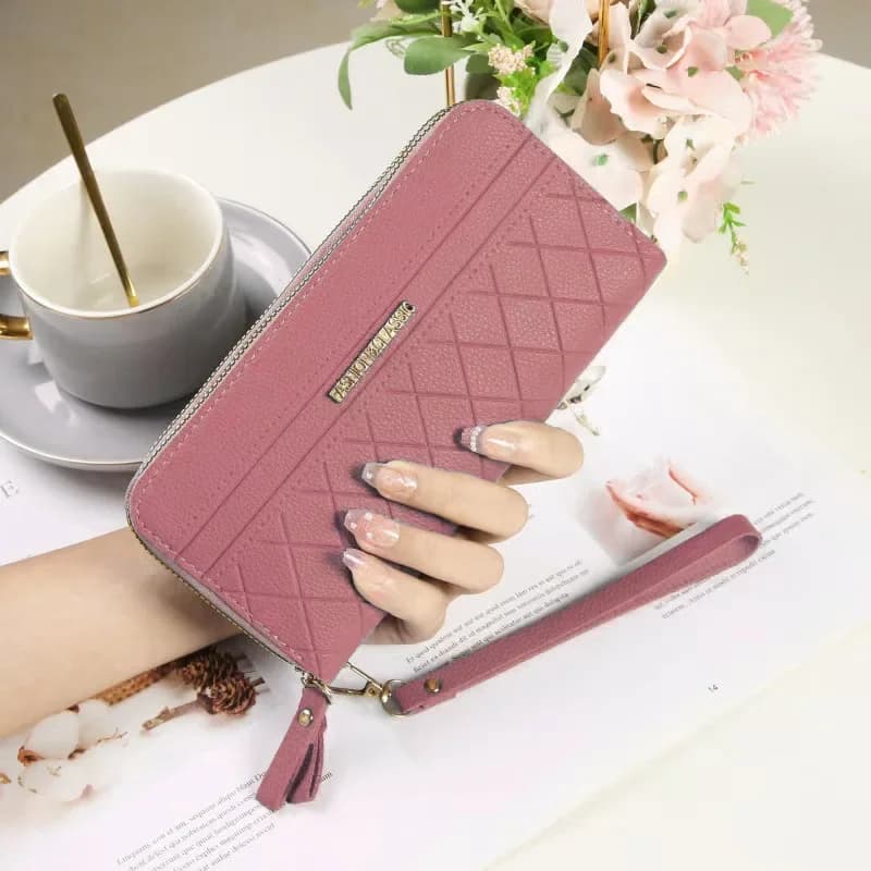 Long wallet, card holder with zipper, Korean style 2