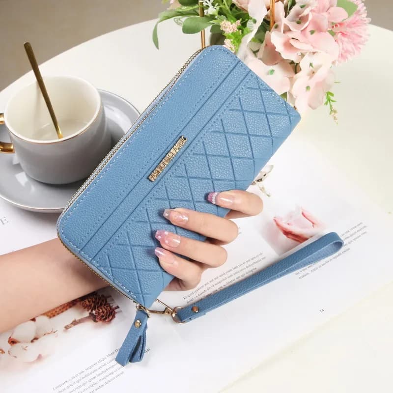 Long wallet, card holder with zipper, Korean style 3