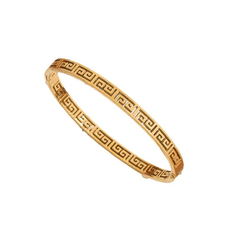 (Cross-border trading), retro women's bracelet stainless steel, design accessory, light luxury style, trend of season 5