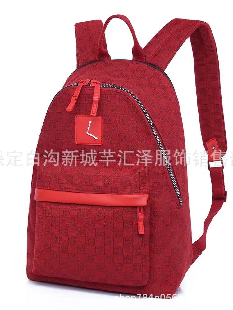 (Cross-border trading), capacious backpack, bag with diamond pattern, decorative stitching 4