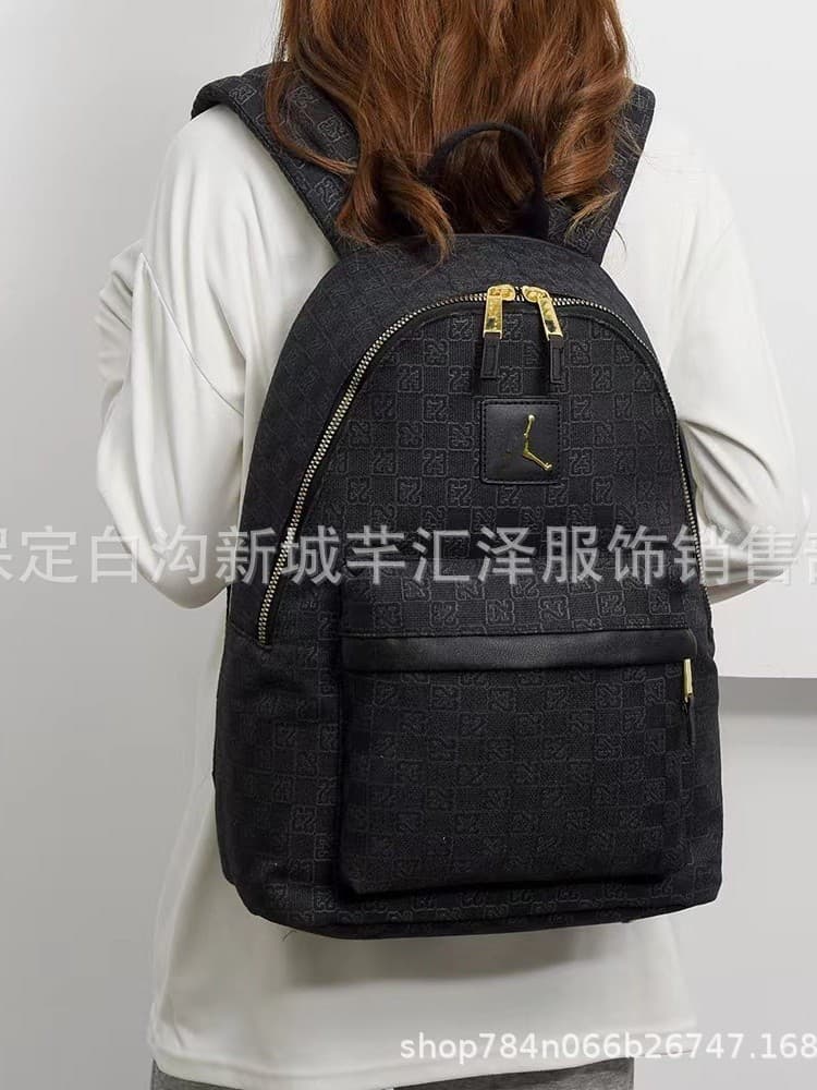 (Cross-border trading), capacious backpack, bag with diamond pattern, decorative stitching 1