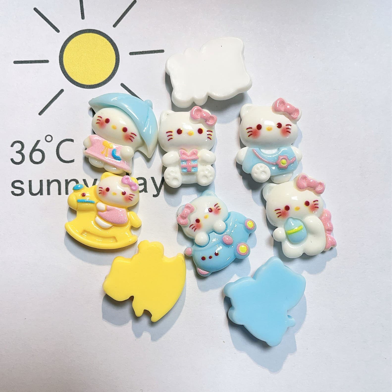 Glossy cartoon cream phone case, hairgrip, hair rope, footwear buckle, accessory, accessories, DIY 3
