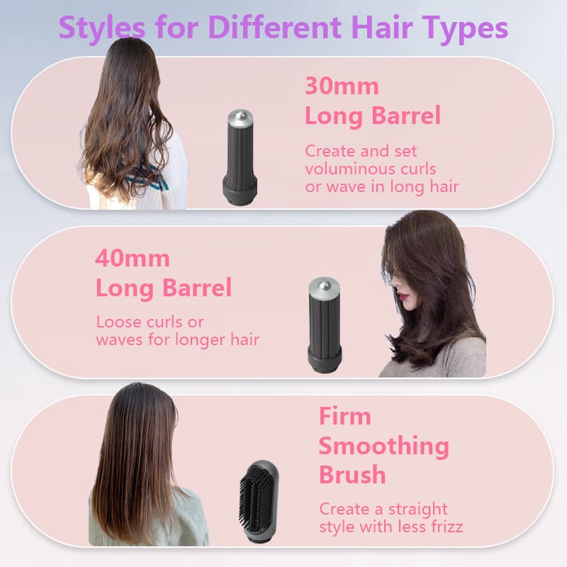 Household multifunctional hair dryer High -speed hot wind combed ionic mute large hairbroke hair spin six -in -one cross -border 4