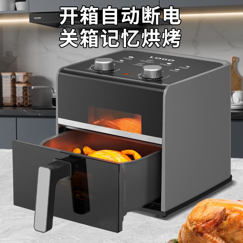 Camel air fried pot 6L home large -capacity electric oven rice white grilled potato striped machine gifts Visual fried pot wholesale 2
