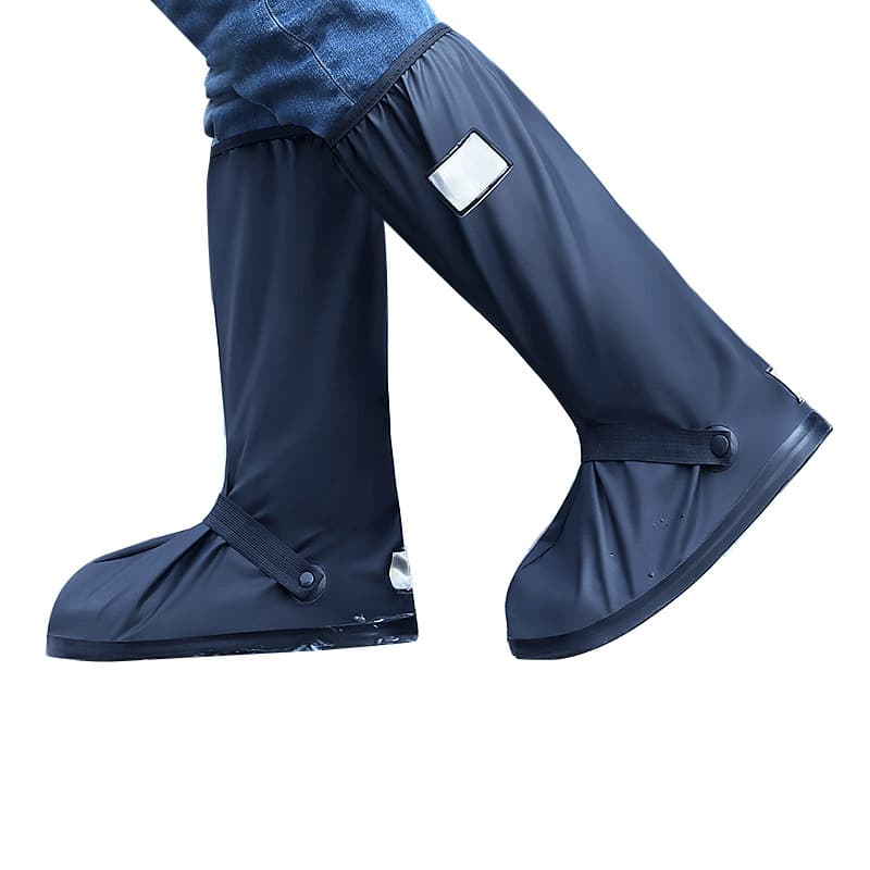 Waterproof shoe covers, wear-resistant high boots, non-slip socks, travel set for adults PVC, increased thickness 5