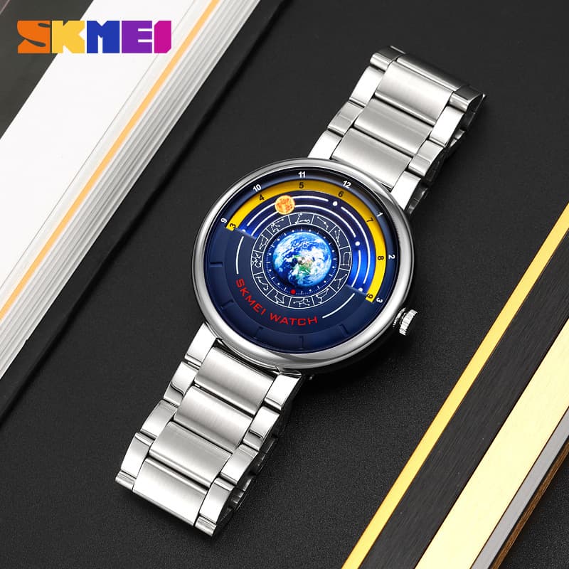 (Cross-border trading), quartz trend creative watch, quartz watches, waterproof steel belt 3