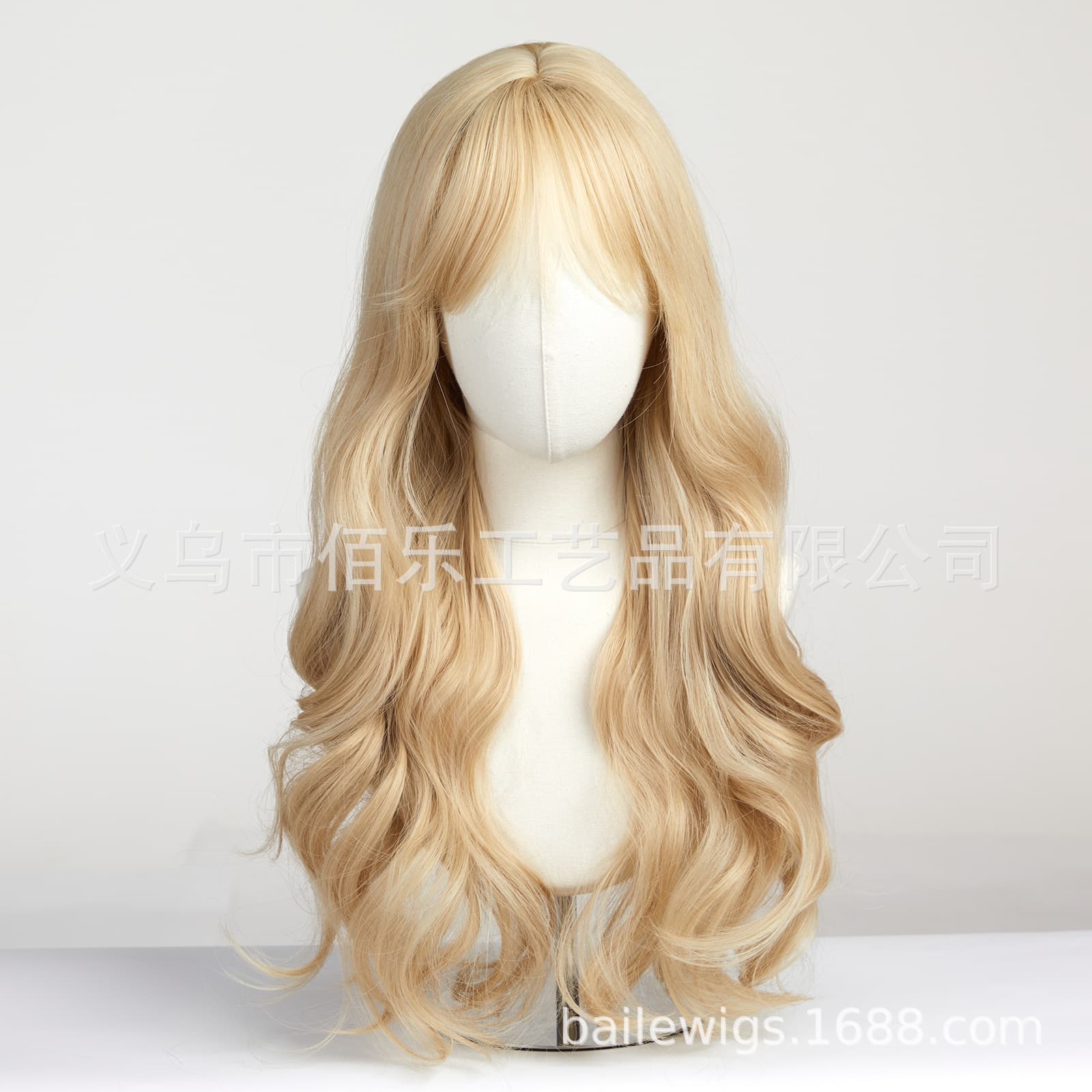 (Cross-border trading), golden wig, curly bangs 2