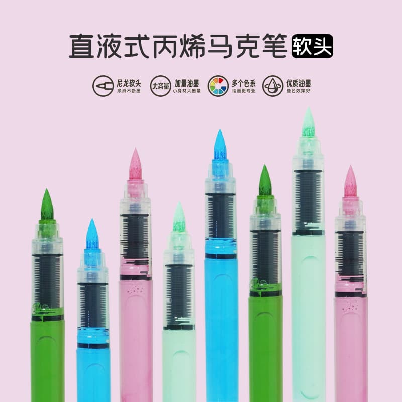 Marker, acrylic, brush, set, coloured pencils, scheduler, 48 colors 2