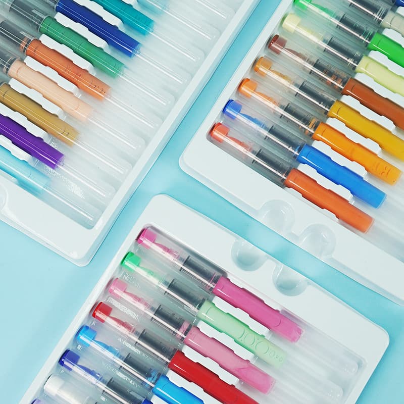 Marker, acrylic, brush, set, coloured pencils, scheduler, 48 colors 4
