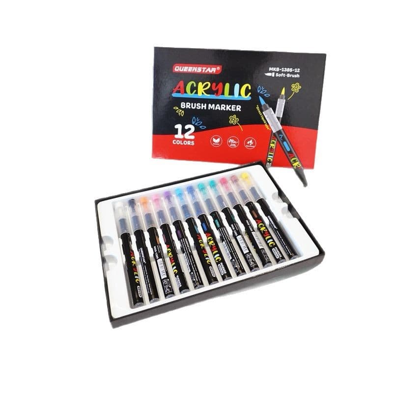 Marker, acrylic, brush, set, coloured pencils, scheduler, 48 colors 5