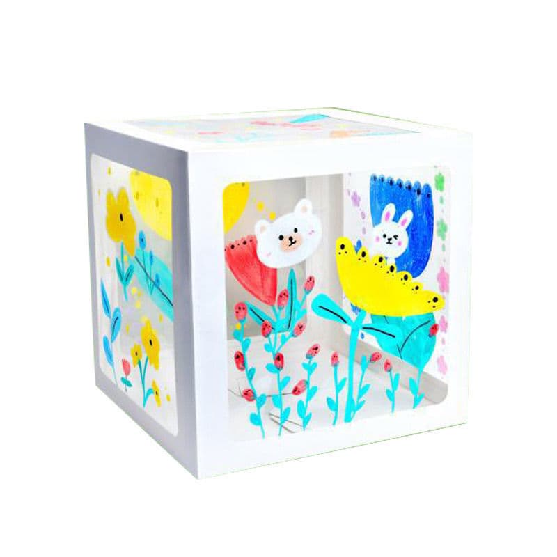 Painted box, art travel materials set for kindergarten, DIY 5