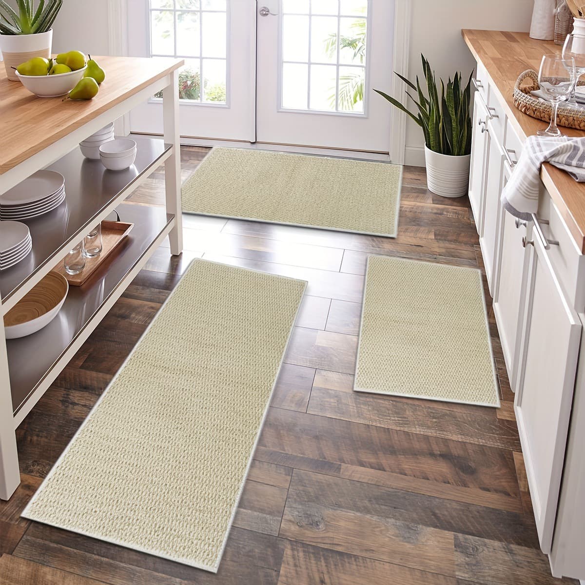 Wear-resistant non-slip solid color carpet, simple and elegant design 3